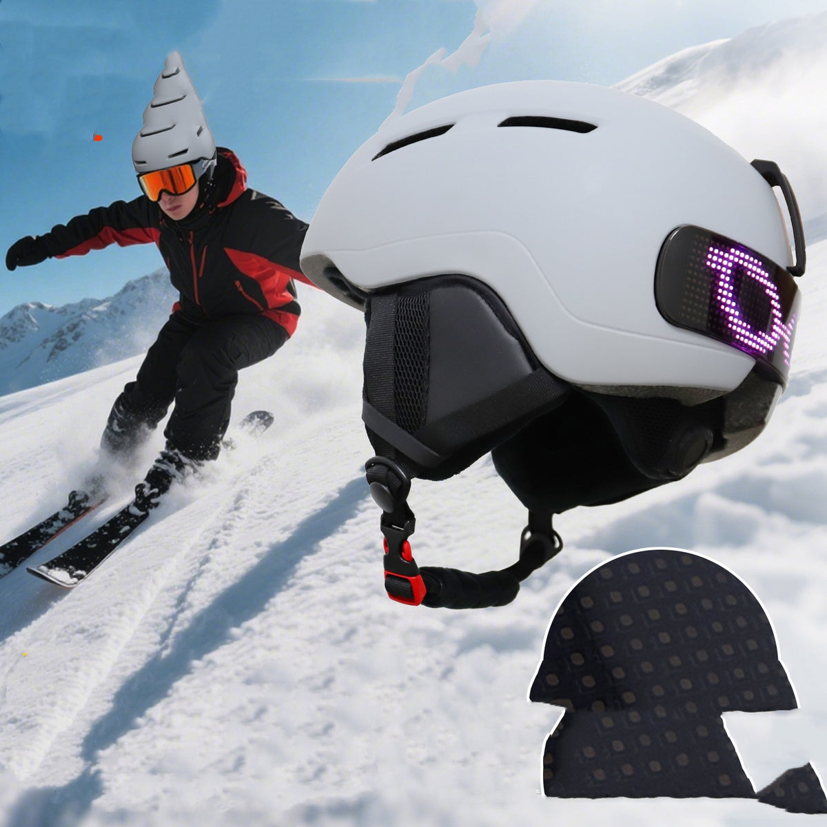 "Premium Ski Helm für Outdoor Sport – Robust, Komfortabel und Sicher für Pistenabenteuer"