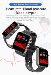 "Multifunktionale T68 Fitness Smartwatch, Kompatibel mit Android & IOS, 1.5 Zoll Bildschirm, Widerstandsfähiges TPU+PC Material, 250mAh Batterie"