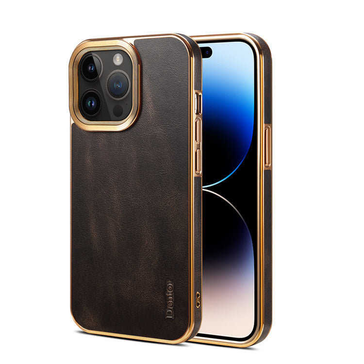 "Handgefertigte Luxus Leder Handyhülle - Umweltfreundlich, Ultra-Dünn & Vollschutz - Perfekte Passform für iPhone Modelle"