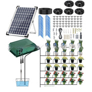 "Automatisches Solargespeistes Bewässerungssystem mit Timer für Pflanzen - 50m Schlauchset"