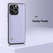 "Premium Kunstleder Schutzhülle für Apple iPhone - Stoßfest & Hitzeableitend - In Vielfältigen Farben und Stilen"