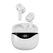 "Touch Bluetooth 5.0 Headset mit Digitalanzeige - Kabellos, Stereo, Musikunterstützung und Anruffunktion in Schwarz, Weiß, Rosa"