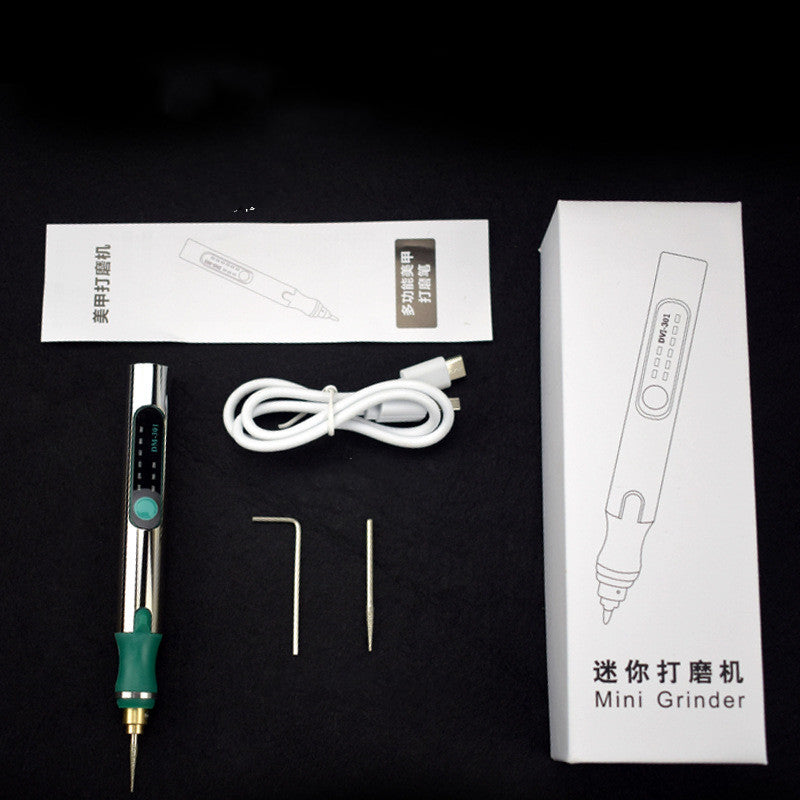 "Verstellbare Elektrische Gravurstift mit Schnellladung - Mini Handgehaltener Grinder, Wiederaufladbar, Inklusive Zubehör"