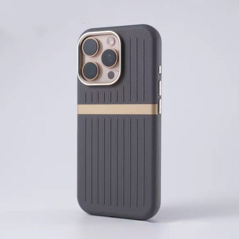 "Premium Geschäftsleder Handyhülle mit Magnet & Stoßfest, Wärmeableitung Funktionen - Kompatibel mit iPhone"