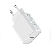 "Schnellladegerät Adapter mit Ladekabel: 20W, PD Protokoll, Kompatibel für EU & US"