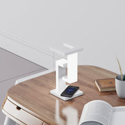 "Designer Balance-Lampe mit kabelloser Smartphone-Ladefunktion und magnetischem Schwebeeffekt für Zuhause und Büro"