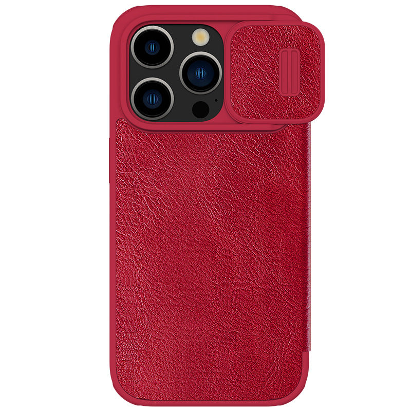 "Premium Kunstleder Handyhülle im Flip-Stil für iPhone 14 Pro Max - Einfaches Design und Schutz"