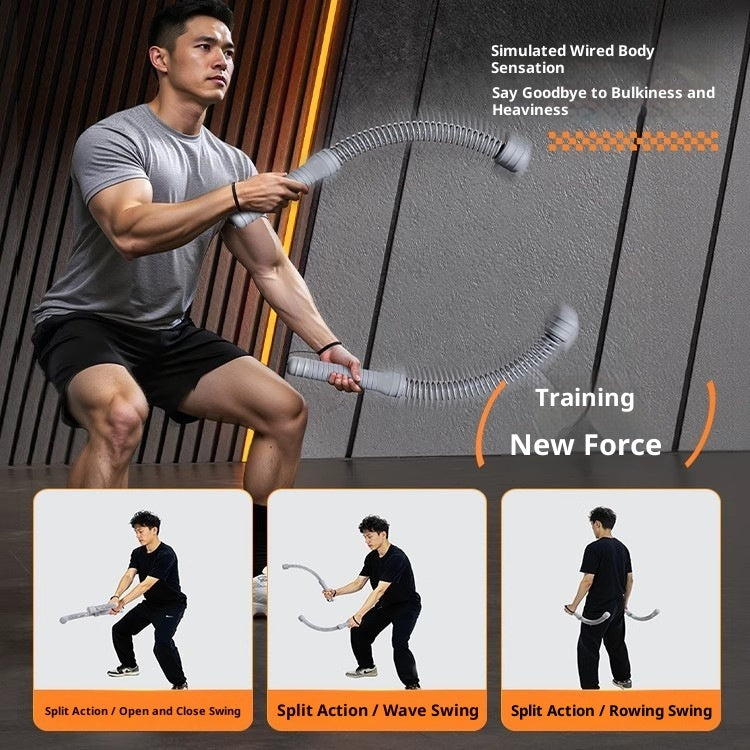 "Kabelloses Widerstandsband für Armtraining - Fitness Seilzug für Männer - Super elastisch, PVC, Farben: Herbstkirsche, Obsidian-Schwarz, Rauchgrau"