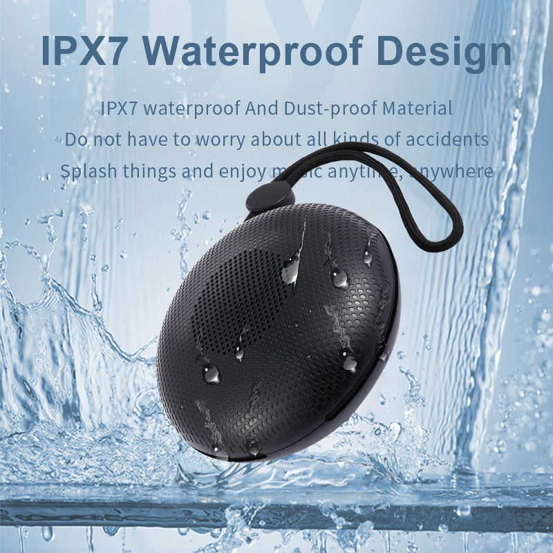 "Tragbarer Mini Bluetooth-Lautsprecher für den Außenbereich, Wasserdicht und Farbenfroh Leuchtend - Kompakt mit Klarer Klangqualität und LED-Lichteffekten"