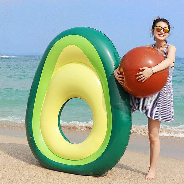 "Hochqualitativer Aufblasbarer Riesiger Avocado Pool Float - Sicher, Langlebig & Praktisch für Poolpartys und Reisen"
