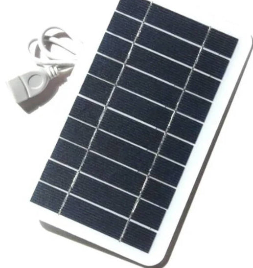"2W 5V Tragbares, Minimalistisches Solarpanel-Ladegerät - Energieeffizient & Vielseitig für Unterwegs und Zuhause"