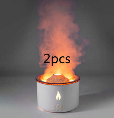 "Kreativer Ultraschall Aroma-Diffusor mit Vulkan & Quallen-Lichteffekten - Luftbefeuchter für Entspannung und Wohlbefinden"