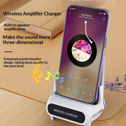 "Vielseitiger Lazy Chair Stand für Desktop mit verbesserter Audioqualität und Auto-Sensing Schnellladegerät - Ideal für Serienmarathons"