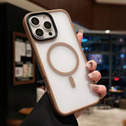 "Hautfreundliche Matte Magnetische Handyhülle, 2-in-1 PC Material, Kompatibel mit iPhone Modellen"