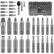 "Premium Chrom-Vanadium-Stahl Schraubendreher Set - 33-in-1 Abgenutzte Schraube Ratsche, Ideal für Haushaltsreparaturen"