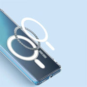 "Transparente Magnetische Handyhülle, Kompatibel mit MagSafe Ladegerät, Schutzcover aus TPU Material für Samsung"