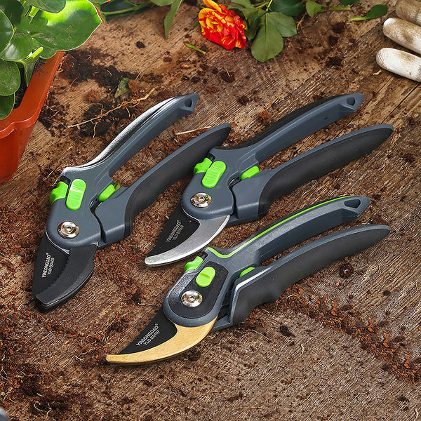 "Premium Garten-Schere: Ultra-scharfe Klingen, Ergonomischer Rutschfester Griff, Ideal für Obstzweige & Pflanzenpflege"