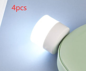 "Tragbare Mini USB Nachtlicht, LED Augenschutz Leselampe, Runde Buchlampe mit USB-Stecker für Computer & Mobile Power Charging"