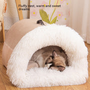 "Splice Tragbares Haustiernest: Kuscheliges, Wärmendes & Feuchtigkeitsbeständiges Hund- und Katzenbett für Herbst und Winter, Leicht zu Reinigen, Dekorativ"