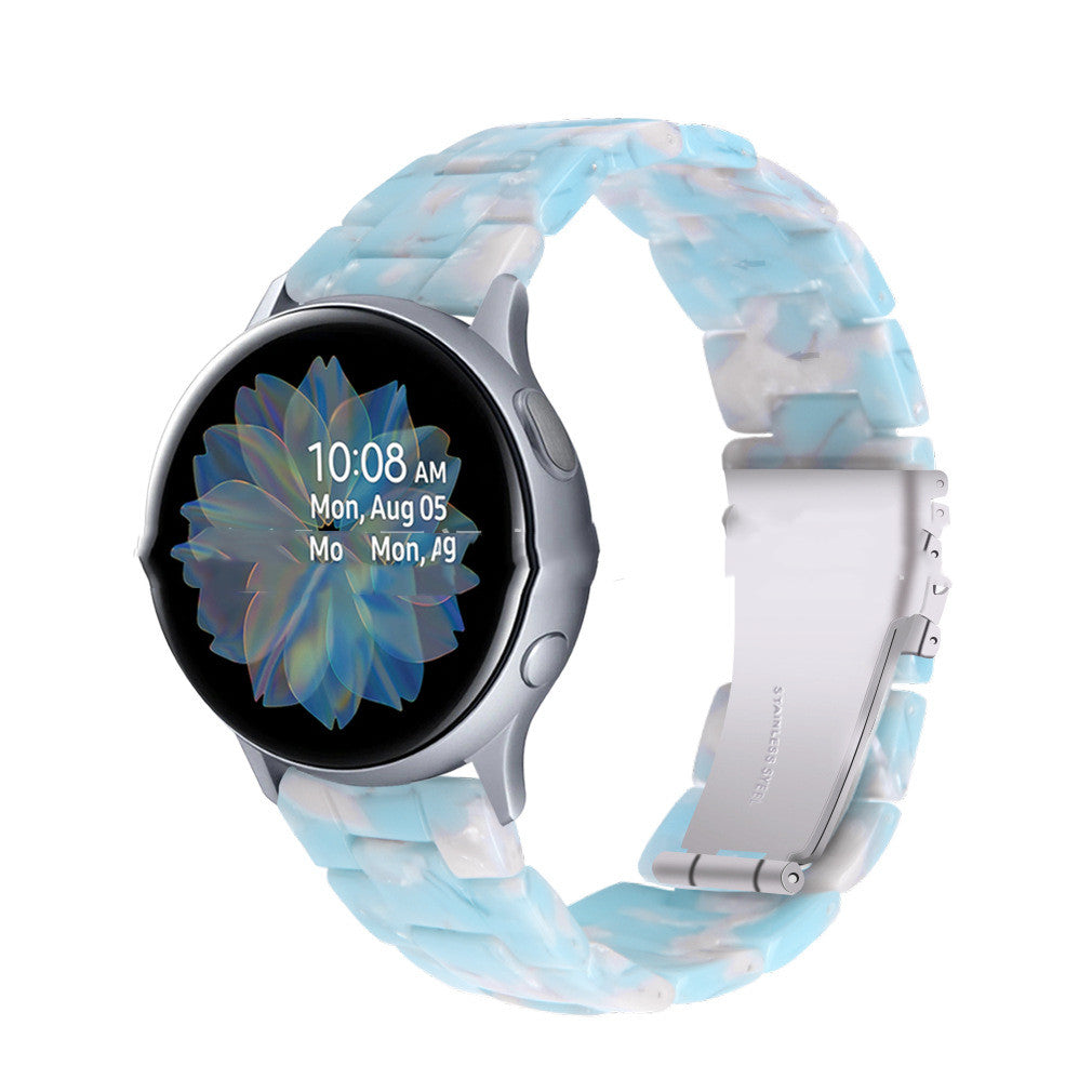 "Vielseitiges Resin Armband für Smartwatches - Kompatibel mit Samsung und Non-Samsung Marken in Vielfältigen Farben"