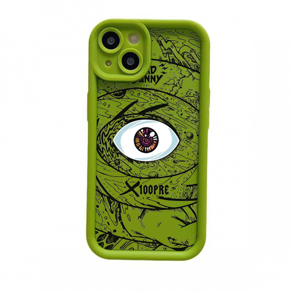 "Silikon Handyhülle in Vielfältigen Farben - DS Eye of God Design - Stoßfest, Anti-Fall & Anti-Fingerabdruck für Alle iPhone Modelle"
