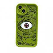 "Silikon Handyhülle in Vielfältigen Farben - DS Eye of God Design - Stoßfest, Anti-Fall & Anti-Fingerabdruck für Alle iPhone Modelle"