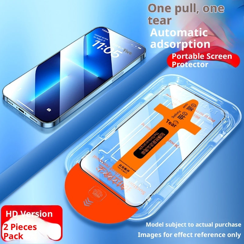 "Ultra-HD Gehärtetes Glas Bildschirmschutz Set - Staubfrei, Vollbildabdeckung für iPhone X bis 16 Pro Max - Inklusive Lagerung"