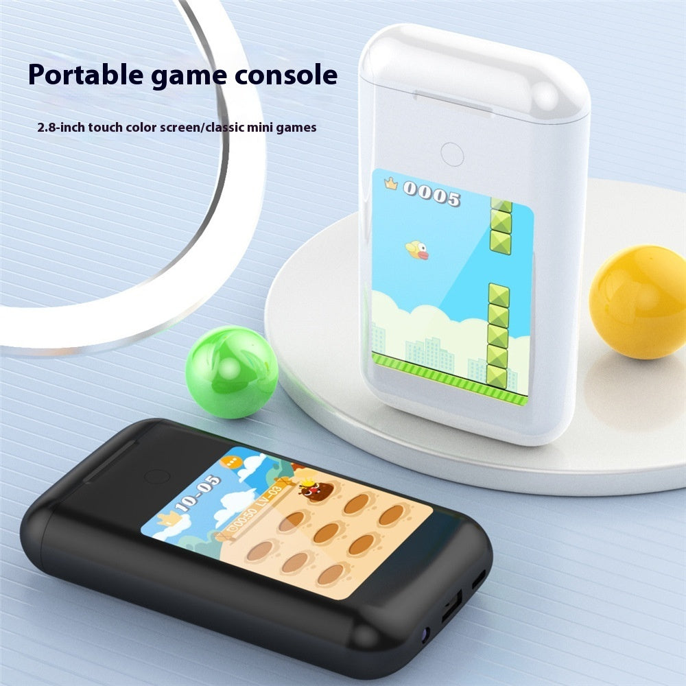 "Multifunktionaler Smart Power Bank In-Ear-Headset mit 28-Zoll Multimedia Display - Klarer Klang & Praktische Energieversorgung für Unterwegs"