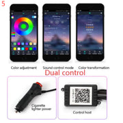"RGB Auto Innenbeleuchtung - Flexible, App-gesteuerte Stimmungslichter mit Musikrhythmus - Einfach zu installieren"
