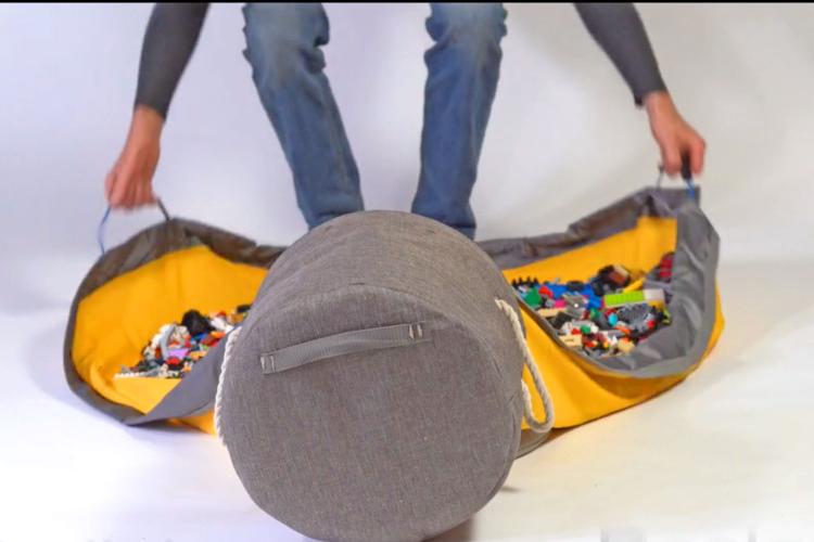 "Tragbare Spielzeugaufbewahrungstasche für Kinder - Schnelle & Leichte Reinigung, Robustes Material, Stylisch & Praktisch"