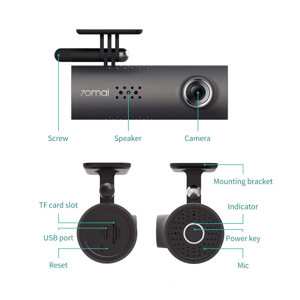 "Smartes WiFi Auto Dashcam DVR 1080P FHD mit Nachtsicht, G-Sensor und 130 Grad Weitwinkel - Klarheit und Sicherheit für Ihre Fahrten"