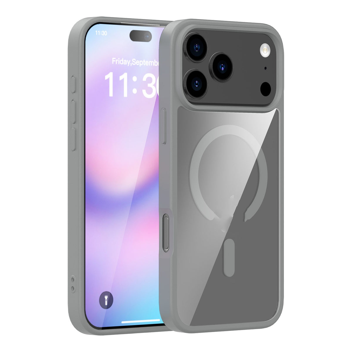 "Attraktive, Stossfeste Silikon Handyhülle, Transluzent & Magnetisch - Kompatibel mit iPhone 17 Modelle"
