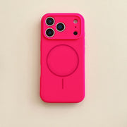 "Präzisionsgeschnittene Vollabdeckung Silikon Handyhülle mit Magnetverschluss - Stoßfest, Kratzfest für iPhone 17 Modelle"