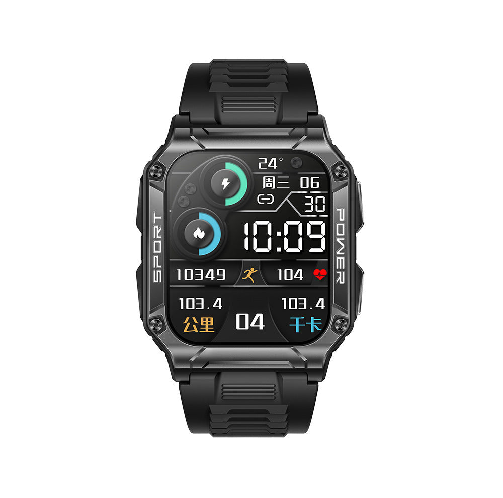 "Bluetooth 5.1 Smartwatch mit 1,95" Display, IP68 Wasserdicht, Hochleistungslautsprecher & Kompass, Kompatibel mit Android & iOS"