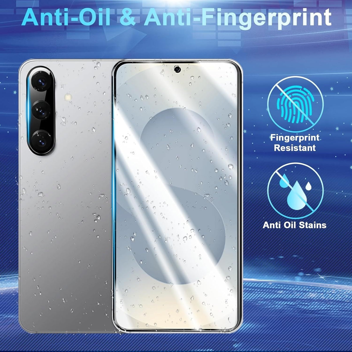 "Premium Gehärtetes Glas für Samsung S26 Serie - Volle Bildschirm-Privatsphäre, Anti-Spion, HD, Anti-Fingerabdruck - 1/2/3er Pack"