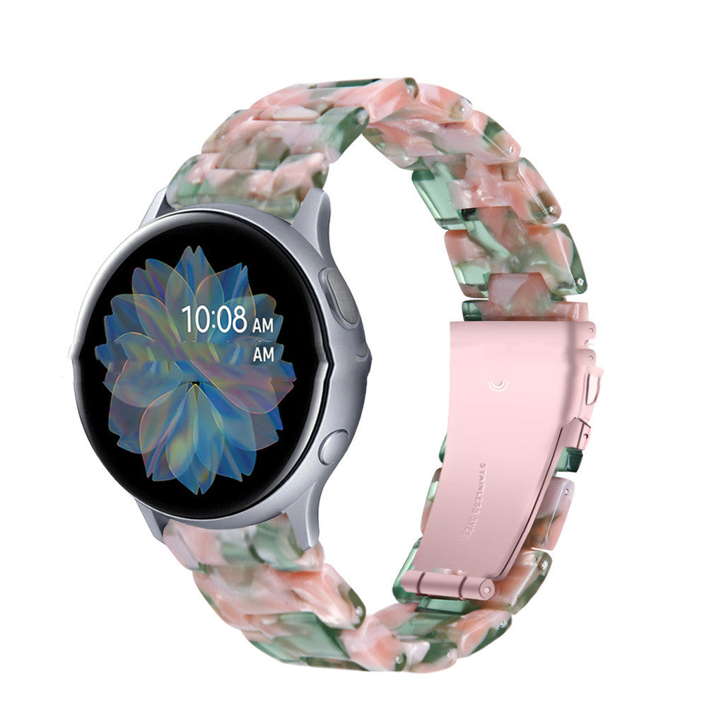 "Vielseitiges Resin Armband für Smartwatches - Kompatibel mit Samsung und Non-Samsung Marken in Vielfältigen Farben"