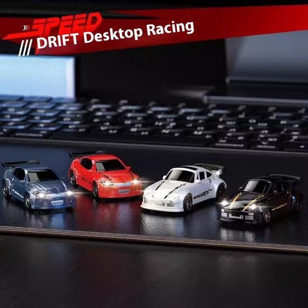 "Mini RC Ferngesteuertes Drift-Auto mit Vierradantrieb - Interaktives Spielzeug für Gehirntraining, Verfügbar in Schwarz, Weiß, Rot und Blau"