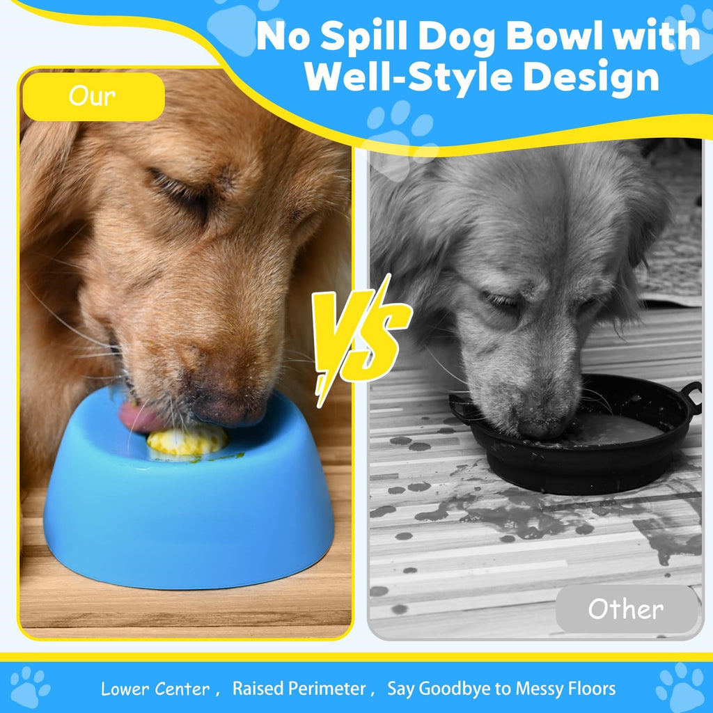 "Anti-Erstickungs-Hundeschüssel: Rutschfester Pet Slow Feeder und Leck-Spielzeug für Flüssigleckerbissen, Knochenbrühe, Joghurt - Hochwertiges Material, Einzigartiges Design"
