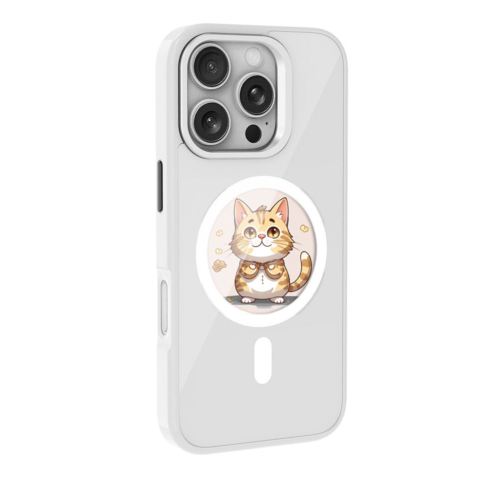 "Premium Magnetisches HD Handycase - TPU Rückdeckel Stil mit Tiermotiven, Schwarz und Weiß verfügbar"