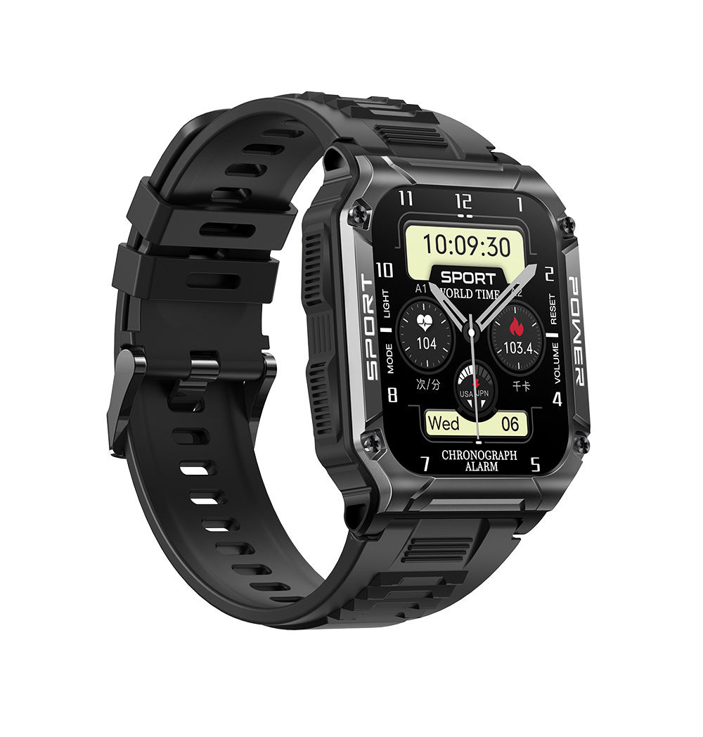 "Bluetooth 5.1 Smartwatch mit 1,95" Display, IP68 Wasserdicht, Hochleistungslautsprecher & Kompass, Kompatibel mit Android & iOS"