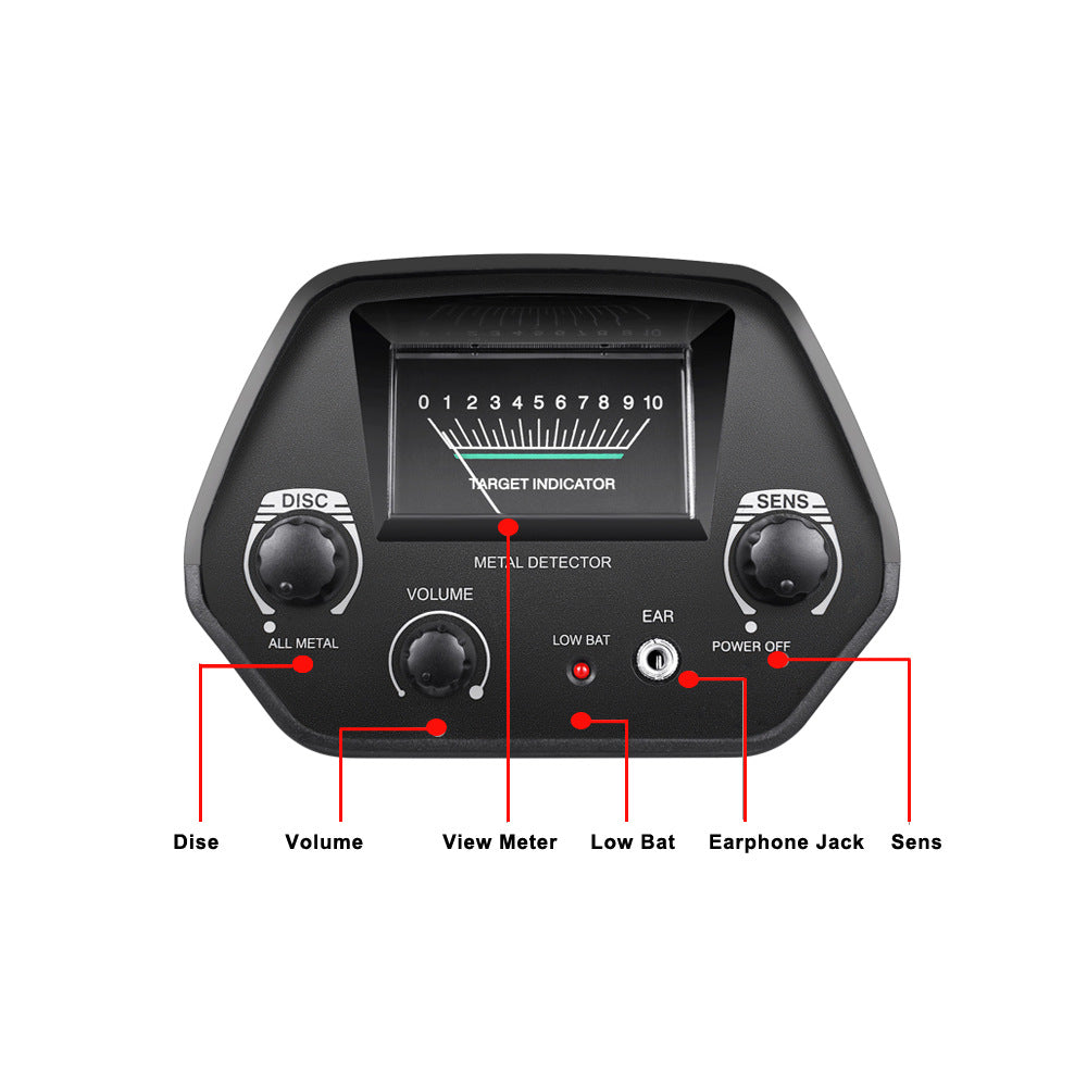 "Ready-to-Use Schatzsuche Gold Detektor - Unterirdischer Metall Detektor mit Zubehör Optionen MD4030"