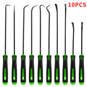"10-teiliges Auto-Reparaturwerkzeug Set - Öldichtung Hebelwerkzeug, Grüner Haken, Legierungsstahl & ABS-Griff"