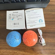 "Interaktiver Leuchtender Hundespielball - Automatischer Elektro Sprungball für Haustiertraining, Zahnreinigung und Muskelübung - Robuste Gummimaterial, Sicher für Aggressive Kauer"