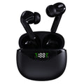 "Touch Bluetooth 5.0 Headset mit Digitalanzeige - Kabellos, Stereo, Musikunterstützung und Anruffunktion in Schwarz, Weiß, Rosa"