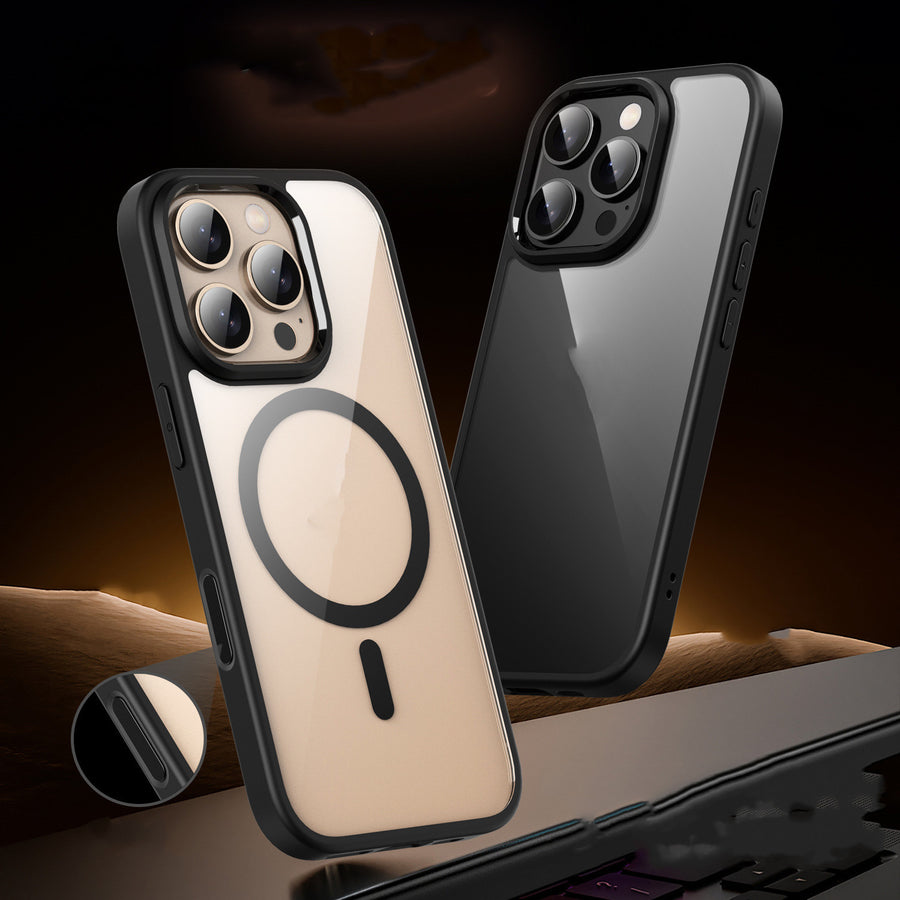 "Stoßfeste Magnetische Handyhülle Kompatibel mit iPhone 16 - Leicht, Transparent und Attraktiv"