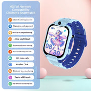 "All-Netzwerk 4G Smart Android Kinderuhr mit Download-Funktion - Wasserdicht, Kamera, Schrittzähler & Herzfrequenzmonitor"