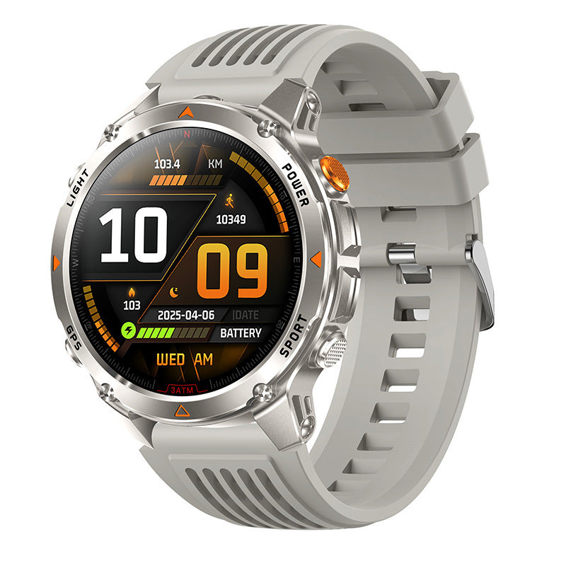 "Multifunktions-Smartwatch mit GPS, Taschenlampe, Kompass, Bluetooth-Anruf - Sportuhr für Draußen in Verschiedenen Farben"