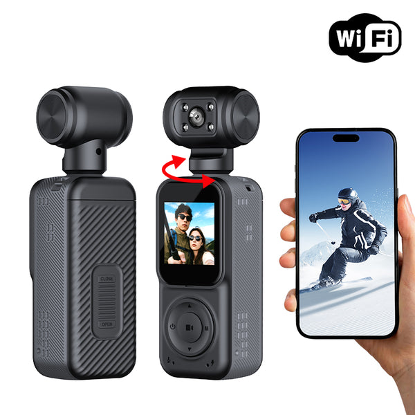 Panoramic Sports Camera Handheld DV Outdoor HD 4K Dual Lens Cycling Recorder Camera
