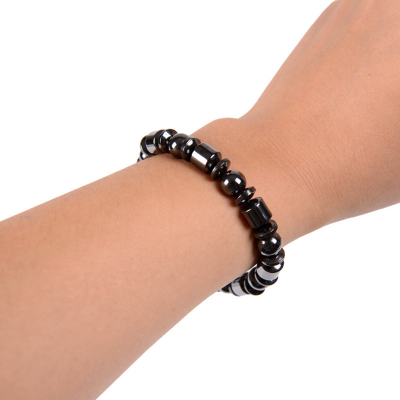 "Gesundheitsförderndes Magnetarmband zur Gewichtsreduktion und Schmerzlinderung mit Pentagramm-Stein - Elegantes Schmuckstück für Männer und Frauen"