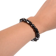 "Gesundheitsförderndes Magnetarmband zur Gewichtsreduktion und Schmerzlinderung mit Pentagramm-Stein - Elegantes Schmuckstück für Männer und Frauen"